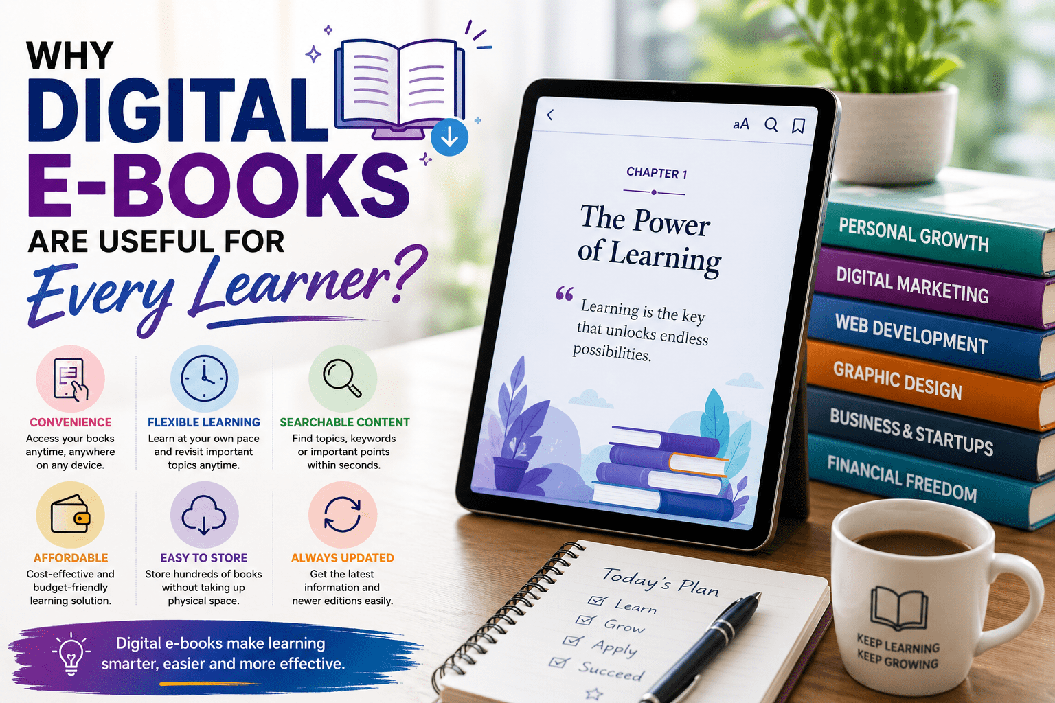 Why Digital E-books Are Useful for Every Learner?